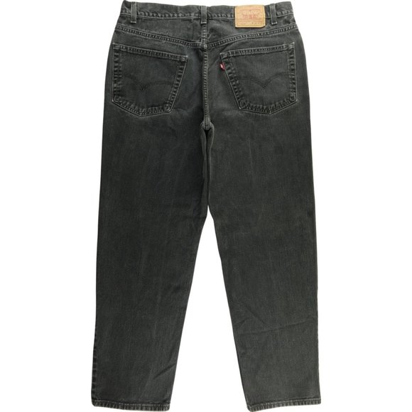 Levi's 550 Relaxed Black Jeans 38x32 Vintage C919 - Picture 2 of 7